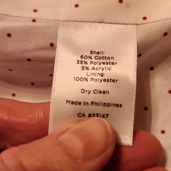 NEW Talbots Pastel Preppy Single Breasted Blazer Size 6 Pink Blue Cream Stripes - Picture 10 of 11